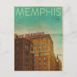 Vintage Memphis Travel Postcard Vykort