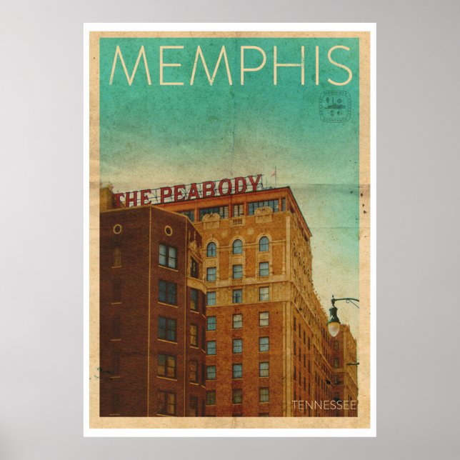 Vintage Memphis Travel Poster (Framsidan)
