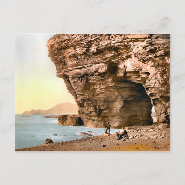 Vintage Menawn Cliffs County Mayo Ireland Vykort (Framsida)