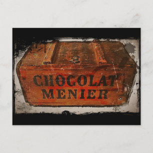Vintage Menier Chocolate Låda Vykort