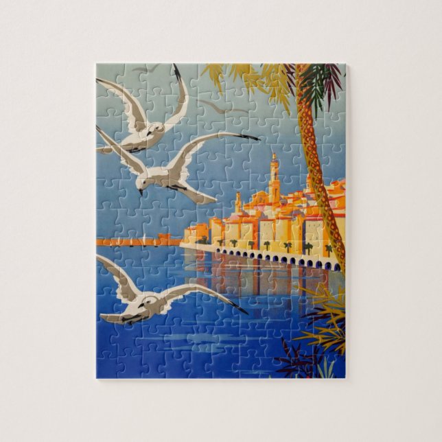 Vintage Menton CoTe D'azur Pussel (Vertikal)