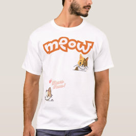 Vintage Meow Cat Lover T-Shirt