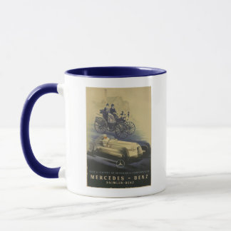 Vintage Mercedes Benz Advertising Poster Mugg
