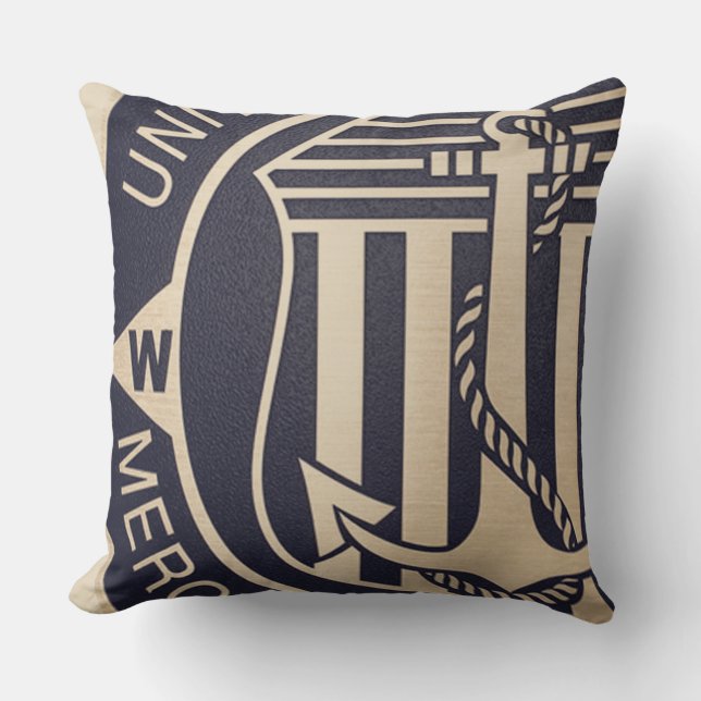 Vintage Merchant Marine Dekorativ kudde (Framsida)