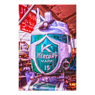 Vintage Mercury Fototryck