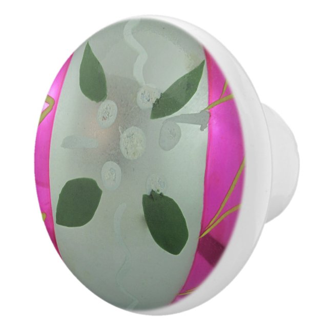 Vintage Mercury Glass jul Boll Mistletoe Knopp (Höger)