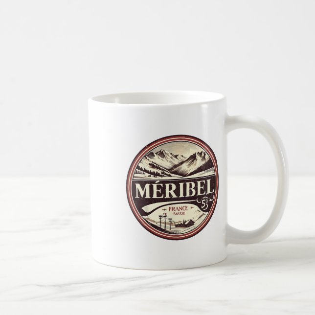 Vintage Méribel Ski Resa Kaffemugg (Höger)