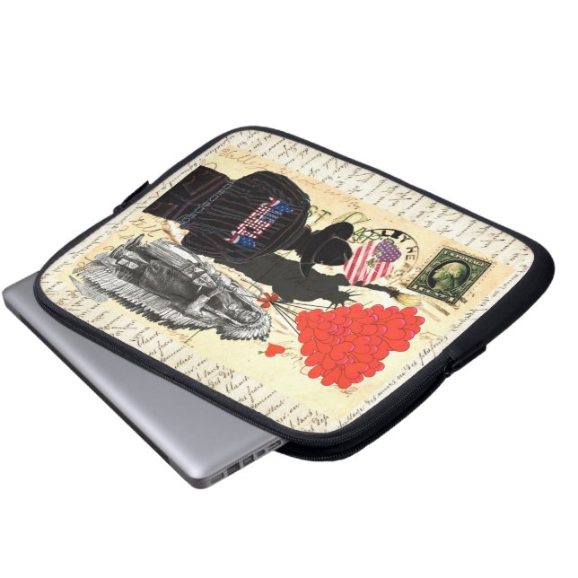 Vintage Merica Laptop Sleeve (Framre botten)
