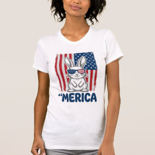 Vintage Merica Patriotisk Kanin Tröja Design_1