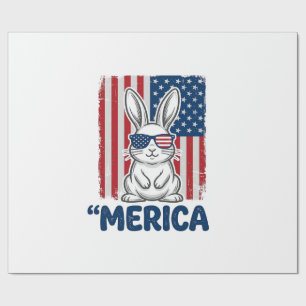 Vintage Merica Patriotisk Kanin Tröja Design_1 Presentpapper