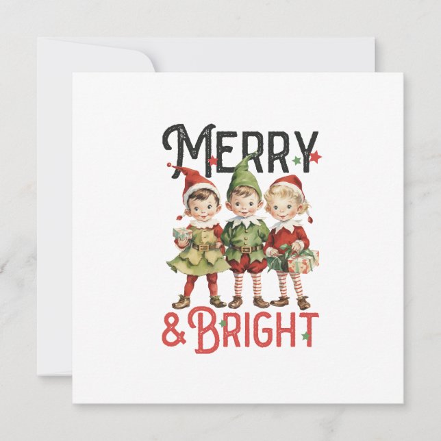Vintage Merry & Bright God jul (Framsida)