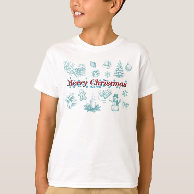 Vintage Merry Christmas Tee (Framsida)