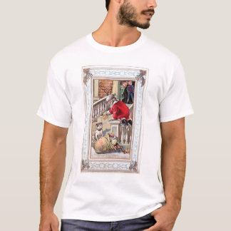 Vintage Merry Christmas - Welcome To Our Home Card T Shirt