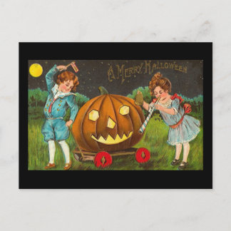Vintage Merry Halloween-vykort Vykort