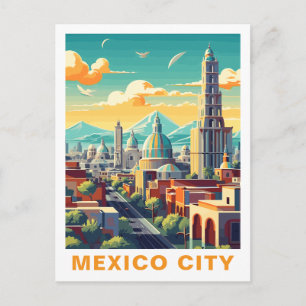 Vintage Mexico City, Mexiko: Resepostkort Vykort