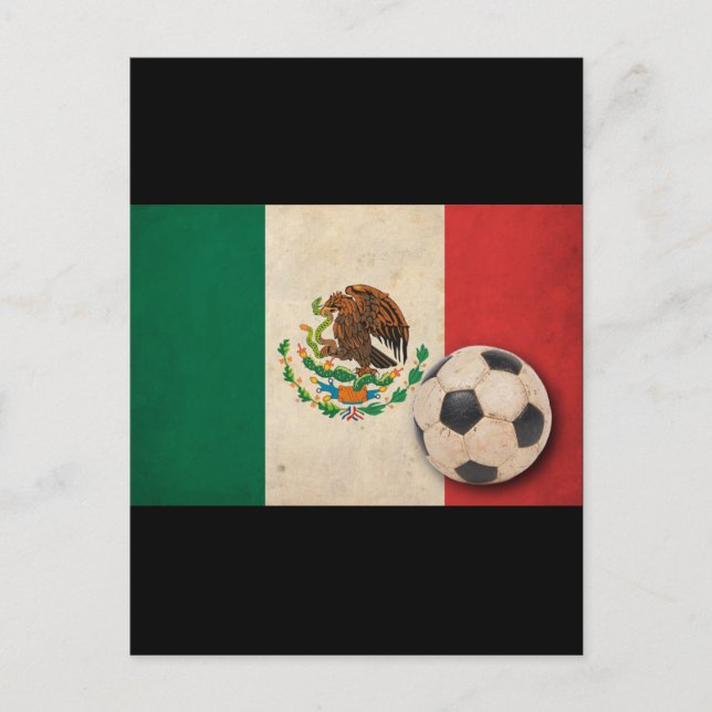 Vintage Mexico Football Vykort (Framsida)
