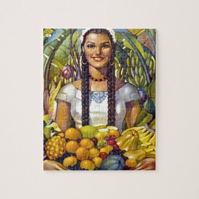 Vintage Mexico Travel Tourism Advertisation Pussel (Vertikal)