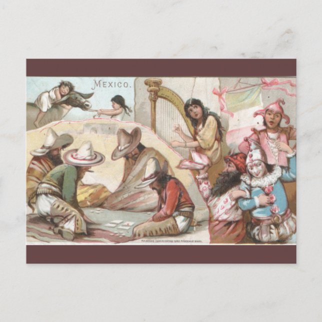 Vintage Mexico Vykort (Framsida)