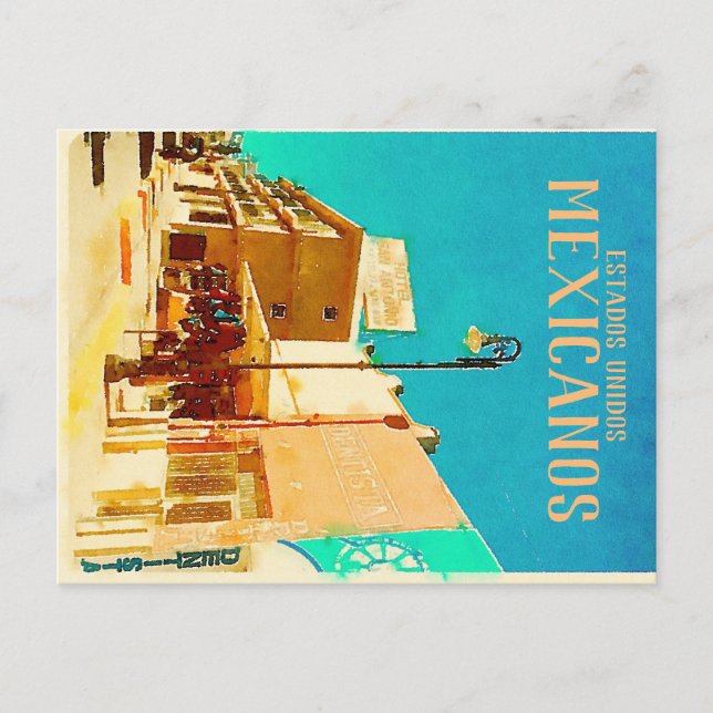Vintage Mexiicanos resevykort Vykort (Framsida)