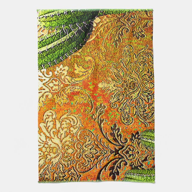 Vintage Mexikanska Desert Cactus Kökshandduk (Vertikal)