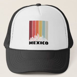 Vintage Mexiko CDMX Cityscape Retro Sunset Keps