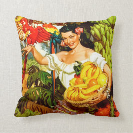 Vintage Mexiko Land Tropical Splendor Travel Kudde