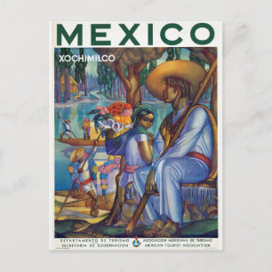 Vintage Mexiko - Mexikanska turistyrket Vykort