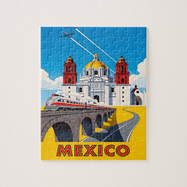 Vintage Mexiko resa Pussel (Vertikal)