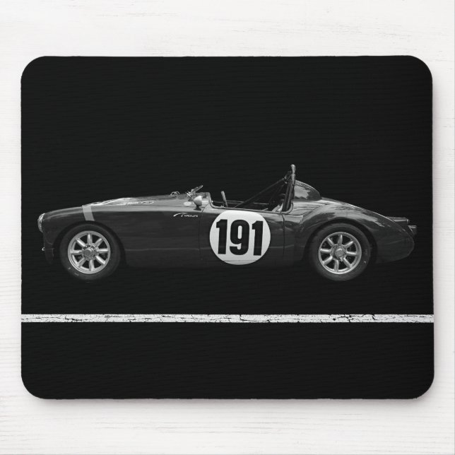 Vintage MG Tävling-bilens musknapp Musmatta (Framsidan)