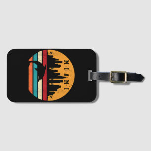 Vintage Miami 80 s Dolphin Silhouette Souvenir Dol Bagagebricka