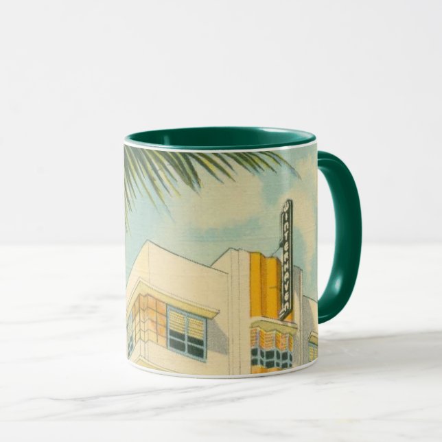 Vintage Miami Art Deco Mugg (Framsida höger)