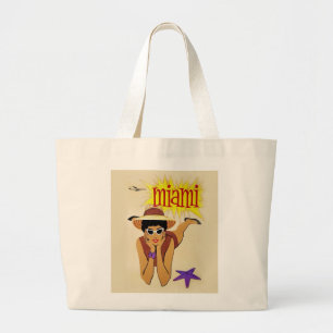 Vintage Miami Beach Jumbo Tygkasse