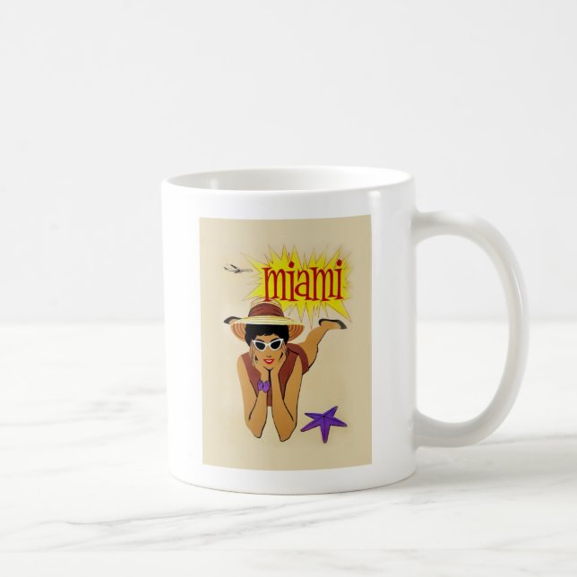 Vintage Miami Beach Kaffemugg (Höger)