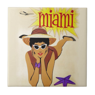 Vintage Miami Beach Kakelplatta