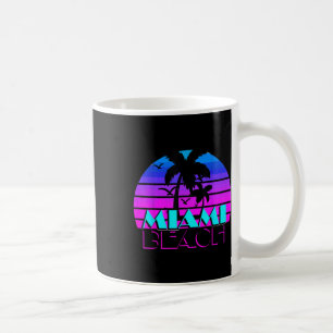 Vintage Miami Beach Novelty Tee Shirts, Kärlek Mia Kaffemugg