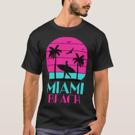 Vintage Miami Beach Sunset T Shirt