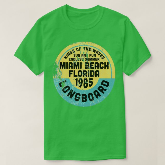 Vintage Miami Beach T Shirt (Design framsida)