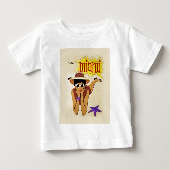 Vintage Miami Beach Tröja (Framsida)