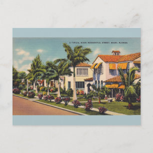 Vintage Miami Florida-postkort Vykort