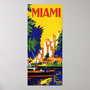 Vintage Miami Florida reser Poster