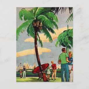 Vintage Miami, Florida, USA - Vykort