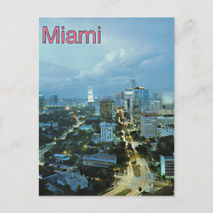 Vintage Miami, Florida, USA - Vykort