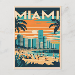 Vintage Miami Florida Vykort