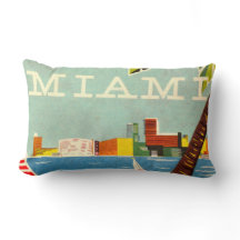 Vintage Miami Ländryggskudde