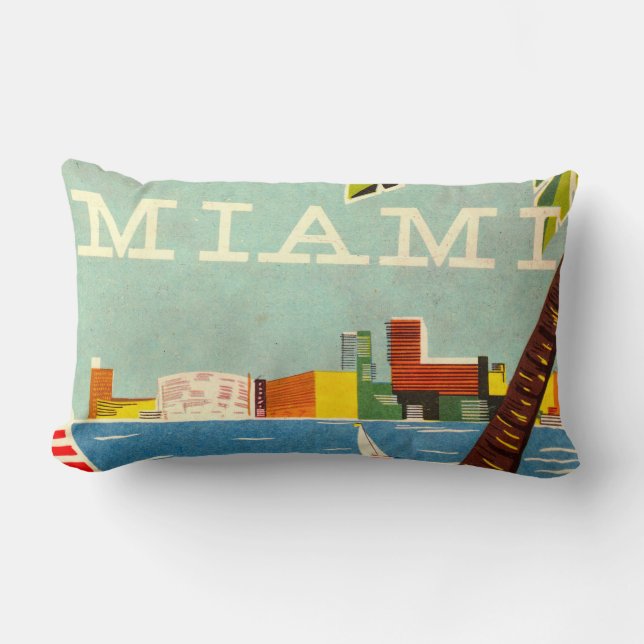 Vintage Miami Ländryggskudde Lumbarkudde (Framsida)