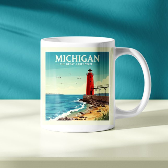 Vintage Michigan Kaffemugg (Skapare uppladdad)