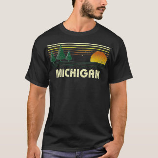 Vintage Michigan Sunset State Travel Souvenir T Shirt
