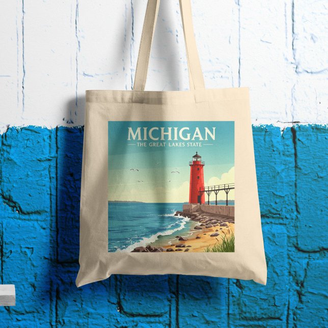 Vintage Michigan Tygkasse (Skapare uppladdad)