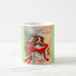 Vintage Mid Century Bevackra Baby Boston Terrier Kaffemugg