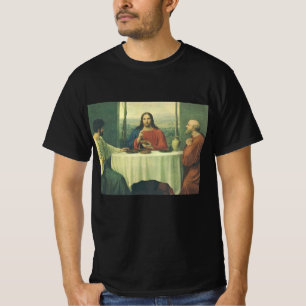 Vintage Middag På Emmaus med Jesus Kristus T Shirt